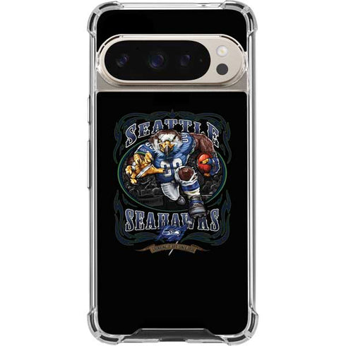 Liquid Blue NFL Seattle Seahawks Running Back Pixel 9/9 Pro Clear Case
